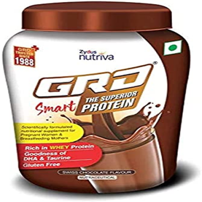 RUP GRD Smart Chocolate Flavoured Superior Whey Protein Powder with DHA & Taurine, 200g