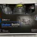 Blue Peak 3 pack Shaker Bottle Shaker Ball & Mixing Grid pink yellow black
