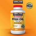 X4 Btls ~ Kirkland Signature Fish Oil Omega-3 1000 mg 400 Softgels ~ EXP 01/2026