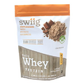 swiig Premium Daily Whey Protein (Chocolate 2.2lb): 20g Protein, Gluten-Free, GMO-Free, No Fillers, No Artificial Flavors - Enhanced with Amino Acids for Muscle Recovery - All Natural Formula
