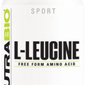 NutraBio 100% Pure L-Leucine - Muscle Recovery and Support - Naturally Fermented Free Form Amino Acid - Vegan, Non-GMO, Gluten Free - 400mg, 180 Capsules