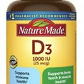 Nature Made Vitamin D3 25 mcg., 650 Softgels