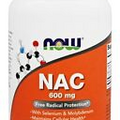 Now Foods NAC N-Acetyl Cysteine 600mg, 250 caps BOOST GLUTATHIONE, LIVER HEALTH