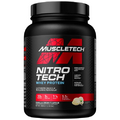 Muscletech Whey Protein Powder (Vanilla Cream, 2.2 Pound) - Nitro-Tech Muscle Building Formula with Whey Protein Isolate & Peptides - 30g of Protein, 3g of Creatine & 6.6g of BCAA