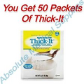 *50-Packs* Thick-It Original Food & Beverage Thickener Unflavored 0.21 Oz J589