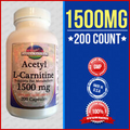 Acetyl L-Carnitine 1000mg+500=1500 Energy-Chronic Fatigue Anti Aging -200Cap USA