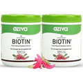 OZiva Plant Based Biotin 10000mcg+(with Amla to Support Hair Growth) PACK OF 2