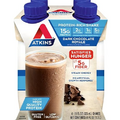 Atkins Gluten Free Protein-Rich Shake, Dark Chocolate Royale, 4 Count