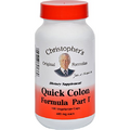 Dr. Christopher's Quick Colon Part 1 - 475 mg - 100 Vegetarian Capsules