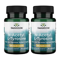 Swanson N-Acetyl L-Tyrosine - Amino Acid Supplement Supporting Overall Brain Health & Central Nervous System Function - Promotes Mood & Cognitive Health - (60 Capsules, 350mg Each) 2 Pack