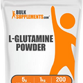 BulkSupplements.com L-Glutamine Powder - Glutamine Supplement, L-Glutamine 5000mg, L Glutamine Powder - Unflavored & Gluten Free, 5000mg per Serving, 1kg (2.2 lbs) (Pack of 1)