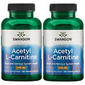 Swanson Acetyl-L-Carnitine - Amino Acid Supplement Promoting Cognitive Health & Muscle Support - Natural Formula May Promote Nervous System Health - (100 Veggie Capsules) 2 Pack
