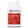 Protocol L-Arginine 1,000mg - Nitric Oxide Precursor, Urea Metabolism & Protein Production* - Amino Acid Supplement - Pharmaceutical Grade - Dairy-Free, Keto-Friendly, Halal, Kosher - 120 Veg Caps