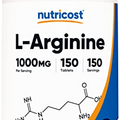 Nutricost L-Arginine 1000mg, Amino Acid Tablets (150 Tablets)