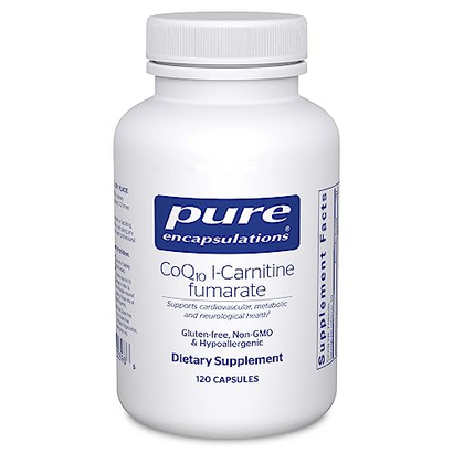 Pure Encapsulations CoQ10 l-Carnitine Fumarate | Ultra-Charged Cardiovascular Support | 120 Capsules