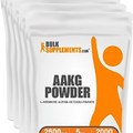 BULKSUPPLEMENTS.COM AAKG Powder - Arginine Alpha-Ketoglutarate, AKG Supplement - Arginine Supplement, Unflavored & Gluten Free, 2500mg per Serving, 5kg (11 lbs) (Pack of 5)