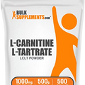 BULKSUPPLEMENTS.COM L-Carnitine Tartrate Powder - Carnitine Supplement, L-Carnitine L-Tartrate, L Carnitine 1000mg - Unflavored & Gluten Free, 1000mg per Serving, 500g (1.1 lbs) (Pack of 1)