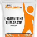 BULKSUPPLEMENTS.COM L-Carnitine Fumarate Powder - Carnitine Supplement, Carnitine Powder, L-Carnitine 500mg - Amino Acids Supplement, 500mg per Serving, Gluten Free, 1kg (2.2 lbs)