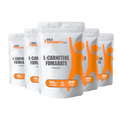 BULKSUPPLEMENTS.COM L-Carnitine Fumarate Powder - Carnitine Supplement, Carnitine Powder, L-Carnitine 500mg - Gluten Free, 500mg per Serving, Gluten Free, 5kg (11 lbs) (Pack of 5)