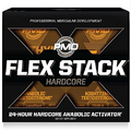 PMD Sports Flex Stack Hardcore 24-Hour Healthy Stack for Increased Muscle Mass, Strength, Reduce Soreness, Libido and Restful Sleep - Methyl Andro Hardcore 90 Capsules, Z-Test 90 Capsules