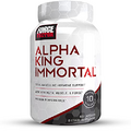 Force Factor Alpha King Immortal Total Hormone Support Testosterone Booster for Men with Fenugreek Seed to Reduce Estrogen, Build Muscle, Improve Strength, and Enhance Performance, 180 Capsules