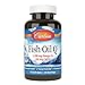 Carlson Fish Oil Q 100 mg, Omega-3s and CoQ10, 60 Soft Gels