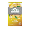 Ahmad Tea Sachet Infusion Foil-Enveloped Teabags, Lemon and Ginger, 20 Count (Pack of 6)