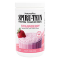 Natures Plus SPIRU-TEIN, Strawberry - 1.2 lb - Plant-Based Protein Shake - Non-GMO, Vegetarian, Gluten Free - 16 Servings