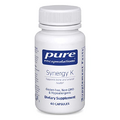 Pure Encapsulations Synergy K - with Vitamin K1, K2 & D3 - Supports Bones, Blood Vessels, Vascular Elasticity & Calcium Utilization* - Includes Cholecalciferol - Gluten Free & Non-GMO - 60 Capsules