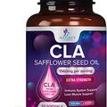 Conjugated Linoleic Acid CLA 1560mg - Extra Strength CLA Supplement Pills - Improve Body Composition & Lean Muscle Tone, Metabolism & Energy - Nature's Safflower Capsules, Non-GMO - 60 Softgels