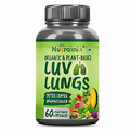 pexal Nutrainix Organic and Plant Based Luv Lungs - Detox Lungs Organically - 60 Veg Capsules