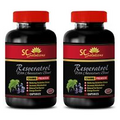 antioxidantes - RESVERATROL 1200MG - trans resveratrol 2 Bottles