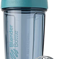 BlenderBottle Shaker Bottle Pro Series Perfect for Protein Shakes and Pre Workout, 24-Ounce, Cerulean Blue
