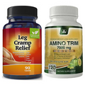 Leg Cramp Muscle Spasms Relief & Amino Trim Weight Loss Fat Burn Supplements