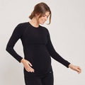 MP Women's Maternity Seamless Long Sleeve T-Shirt - Black - L