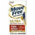 Move Free Ultra, Triple Action, Joint Cartilage Bone, 30 Coated Tabs, By Schiff