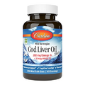 Carlson - Cod Liver Oil Minis, 280 mg Omega-3s + Vitamins A & D3, Heart Support & Cognitive Function, Vision Health, 250 Mini Soft Gels