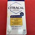 Citracal Slow Release 1200 mg Calcium Citrate with 1000 IU Vitamin D3, 80 Count