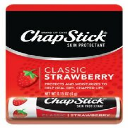 ChapStick Classic Strawberry Lip Balm 0.15 oz (Pack of 3)