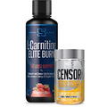 Censor NDS Nutrition Fat Loss-Body Toner with CLA (90 Softgels) & Siren Labs L-Carnitine Elite Burn Fat Loss Support Strawberry Blast 3000 mg (32 Servings)