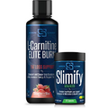 Siren Labs Slimify Advanced Fat Burner for Weight Loss - Stim Free (90 Capsules) & Siren Labs L-Carnitine Elite Burn Fat Loss Support Strawberry Blast 3000mg (32 Servings)