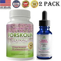 Shape Control Diet Drops & Forskolin Extract Weight Loss Fat Burn Softgels Combo