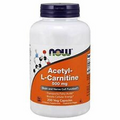 NOW Supplements, Acetyl-L Carnitine 500 mg, Amino Acid, Brain And Nerve Cell ...