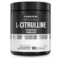 Jacked Factory L-Citrulline - Fermented L Citrulline Powder, Nitric Oxide Booster for Increased Blood Flow, Strength, & Endurance - 100 Servings, Unflavored