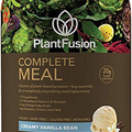 PlantFusion Complete Meal Replacement Shake - Plant Based Protein Powder with Superfoods, Greens & Probiotics - Vegan, Gluten Free, Soy Free, Non-Dairy, No Sugar, Non-GMO - Vanilla 2 lb
