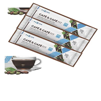 FUXION CAFÉ & CAFÉ FIT-5 Grams PER Stick 3 Pack-Regulation of Blood Sugar Levels and Reduce The Feeling of Fatigue.