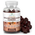 Sugar-Free Ceylon Cinnamon Gummies (60 Chews – 2,000mg/Serving) Lower Blood S...
