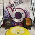 BANG Energy Drink Swag Bag-Sling Bag, Lemon Frisbee, 3 Bundaberg Beer Koozies