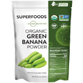 MRM Nutrition Organic Green Banana Powder | Superfoods | High-Fiber | Flour Alternative | Prebiotic Fiber | 40 Servings