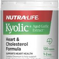 Kyolic Aged Garlic Extract Heart & Cholesterol Formula 120 Caps Nutra-Life